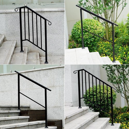 Outdoor black steel - outdoor, handrail