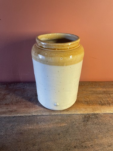 Antique stoneware crock - crock, /
