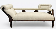 Antique French Regency Chaise
