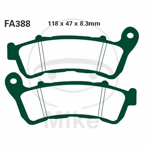 Pair brake pads ebc fa388hh - pair,