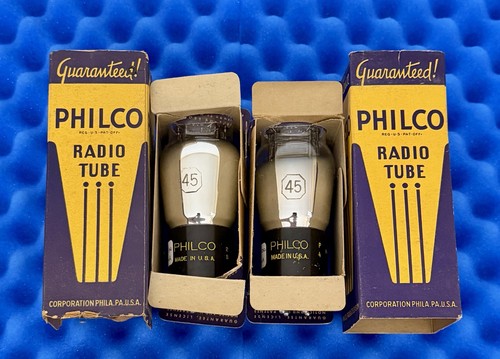 Two philco type tubes - two,
