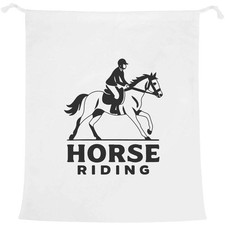 'Horse Riding Equestrian' Laundry / Washing / Storage Bag (LB00039490)