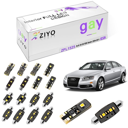 18pcs xenon white interior led - white,