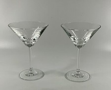 A PAIR OF CRYSTAL MARTINI