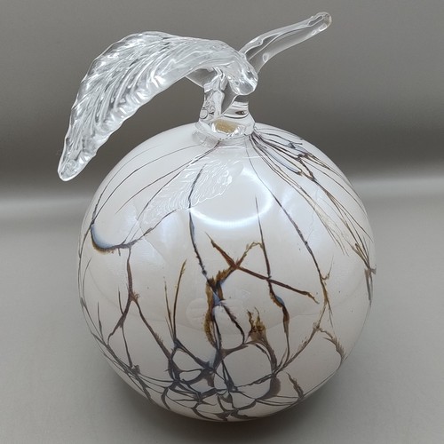 Apple shaped glass paperweight - apple,