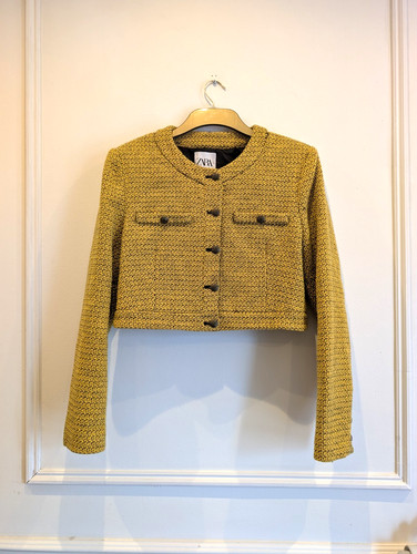 Zara mustard yellow - zara, tweed