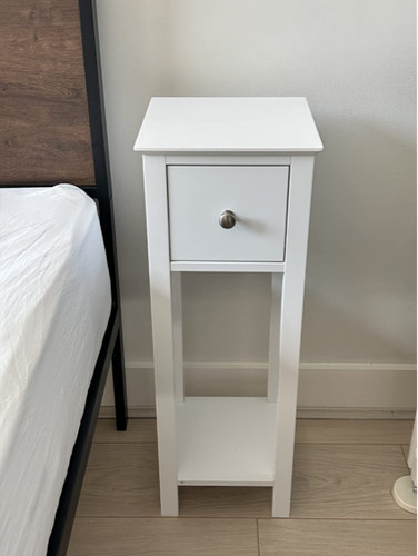 Tall bedside table shabby chic - tall,