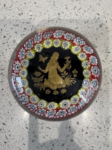 Merano glass paperweight with - paperweight,