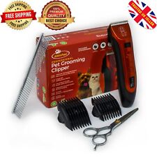 Cordless Dog Clipper Pet Grooming Shaver Kit Electric Trimmer Set Animal Hair
