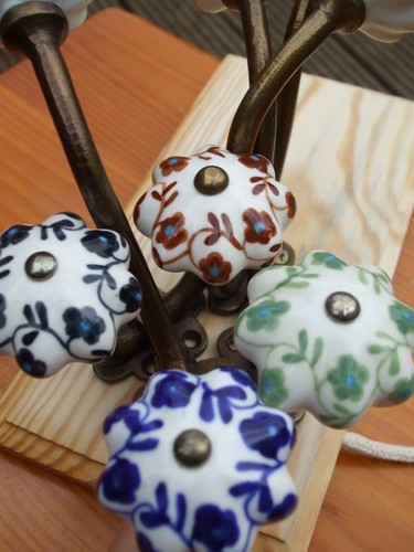 Ceramic metal coat hook - ceramic,