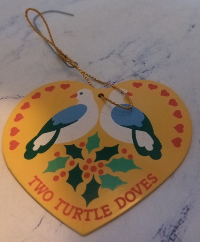 Two turtle doves - doves, metal