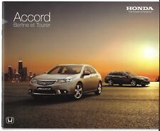 Honda Accord Berline & Tourer 2011 French Market Brochure 2.4i-VTEC 2.2i-DTEC