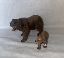 Schleich - Grizzly Bear & Cub 14685/14687 - retired - Tags - 2012 - Rare