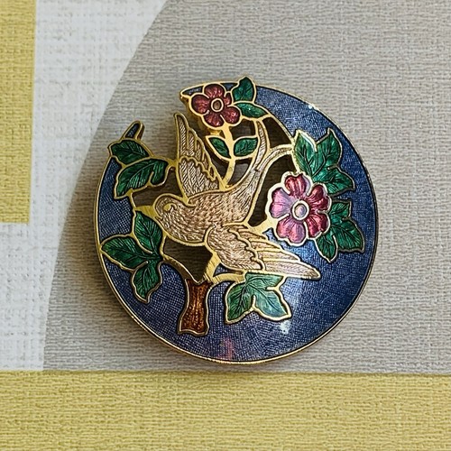 Vintage floral cloisonne - floral,