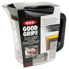OXO Fat Separator for Gravy Soups & Sauces Good Grips 1 Litre Strainer Jug