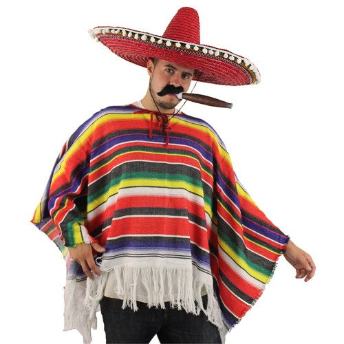 Mexican poncho fancy dress - mexican,