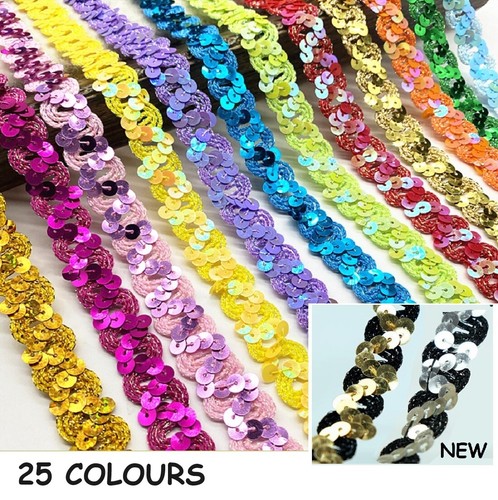 Colours sequin swirl braid - 23,