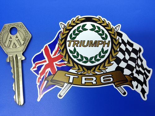 Triumph tr6 flags scroll - tr6,
