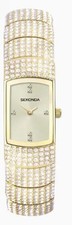 Sekonda Seksy Ladies Gold Case & Alloy Bracelet with Champagne Dial Watch 40468