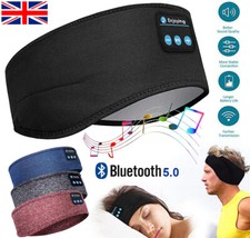 UK Wireless Bluetooth Headband Sleeping Eye Mask Headphones Headset Music Sports