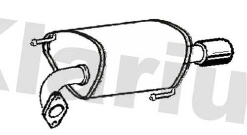 Klarius su116h muffler - muffler, exhaust