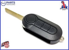 3 BUTTON FLIP KEY FOB COVER SHELL FOR FIAT 500 PANDA BRAVO PUNTO GRANDE