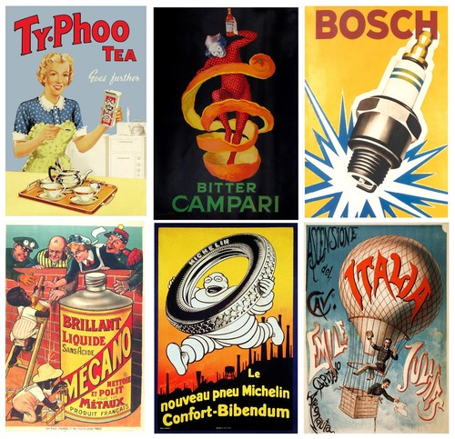 Vintage advertising posters - advertising,