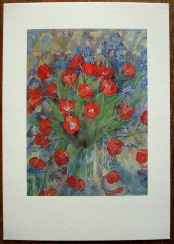 Single postcard two - two, vases