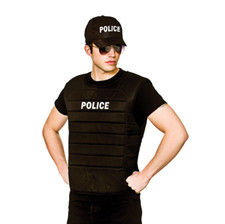 NEW Police Cop SWAT Vest & Cap