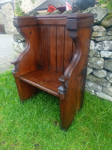 Church gothic oak single - church,