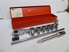 1/2 inch Drive Imperial Socket Set by Britool  - Imperial Sockets 7/16th to 7/8"
