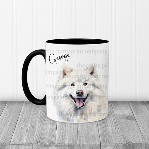 Personalised samoyed mug dog - personalised,