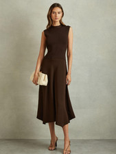 REISS Madison Leather Clutch