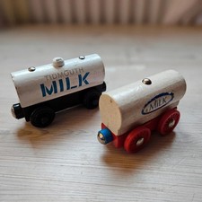 Vintage wooden milk train