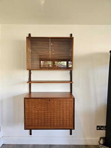 Mid century teak - teak, royal