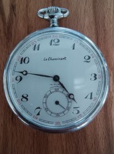 Le Cheminant Vintage Swiss Men's Pocket Watch Running well 15 Rubis Incabloc GC