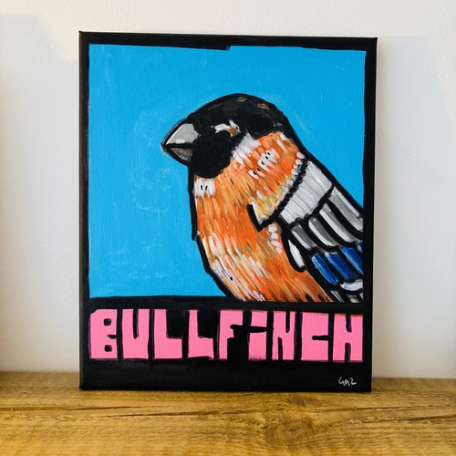 Original bullfinch bird - original,