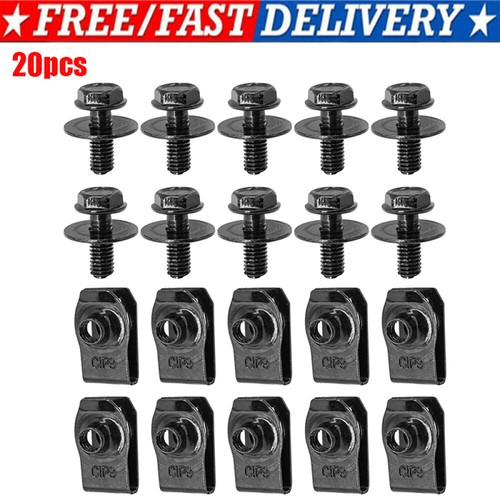 Engine undertray clips bolt - engine,