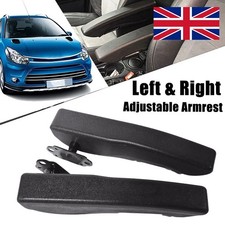 Universal For RV Van Boat Truck Car Left+Right Black Adjustable Car Seat Armrest