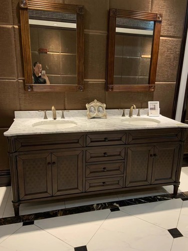 Traditional double vanity unit - traditional,