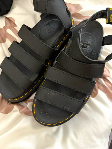 Martens black leather - black,