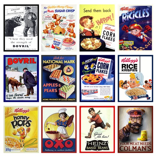 Food packaging retro metal - packaging,