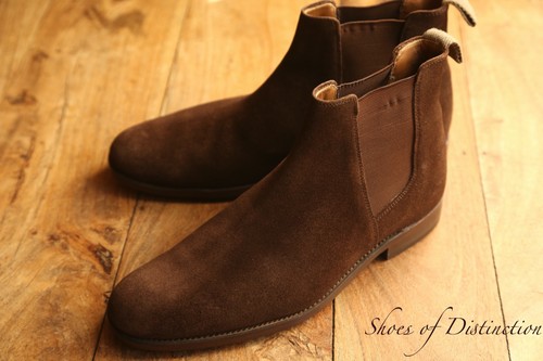 Grenson brown suede chelsea - suede,