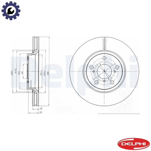Brake disc bg4236c - brake,