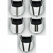 Universal Fit Racing Hood Stripes Decal Vinyl Stickers for Car SUV Truck