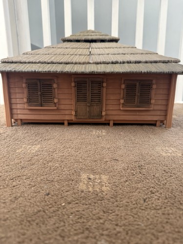 Wooden brown barn model - barn,