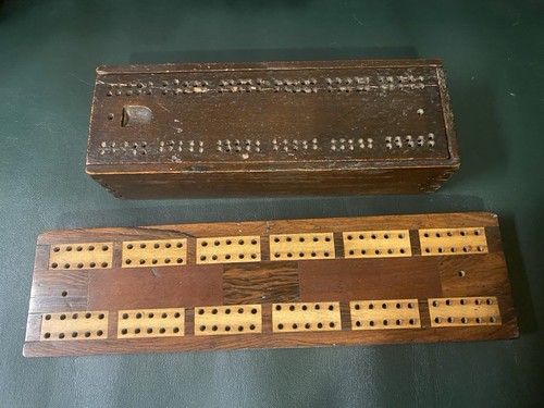 Antique bone and wood - wood, dominoes