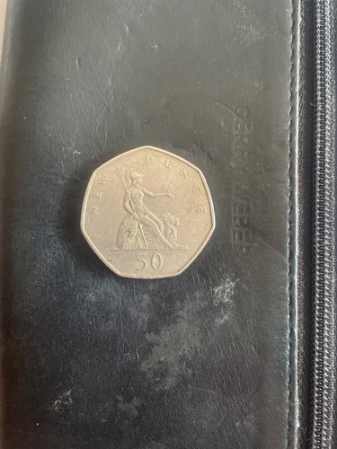 50p coin large - 1969, old