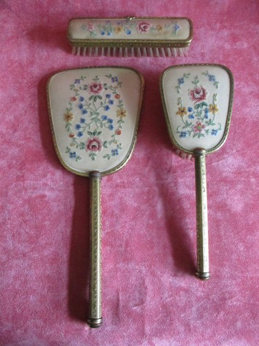 Vintage dressing table set - vintage,