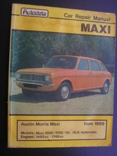 AUTODATA AUSTIN MORRIS MAXI CAR REPAIR MANUAL